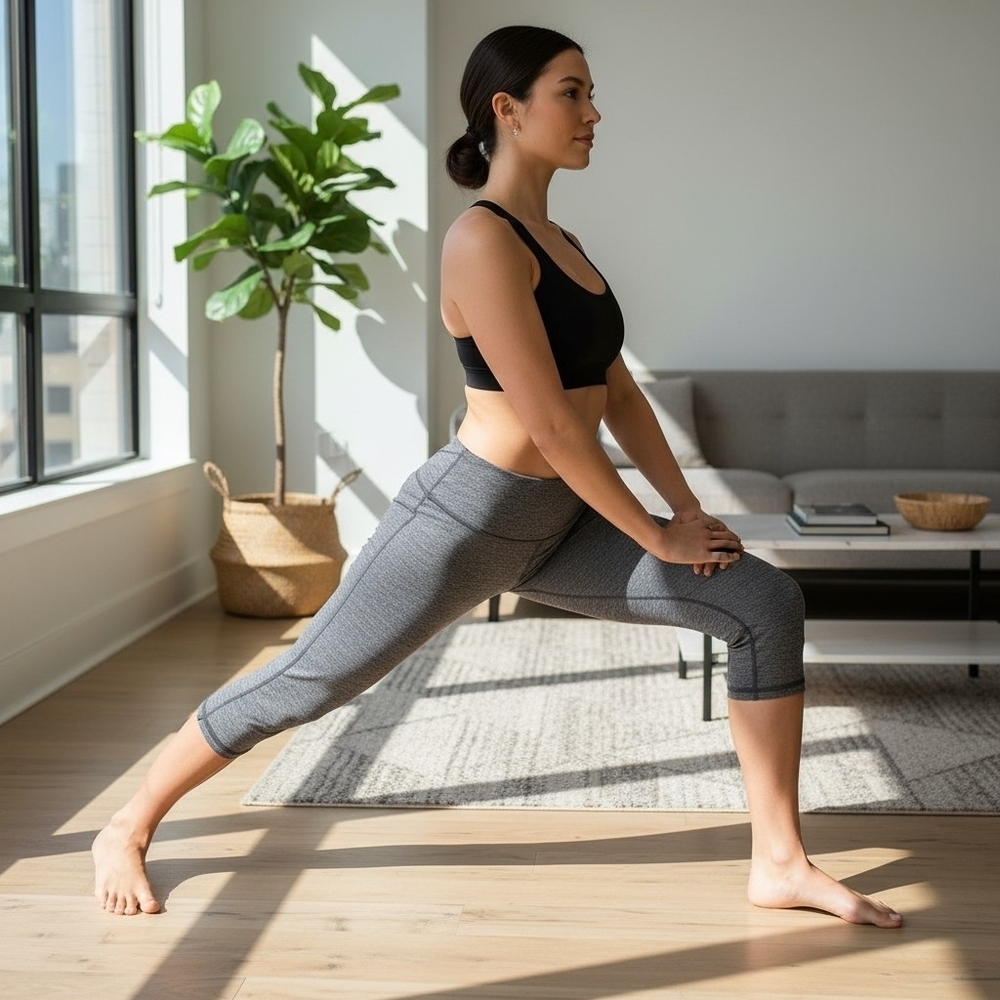 Athleta Gray Capri Leggings (S)